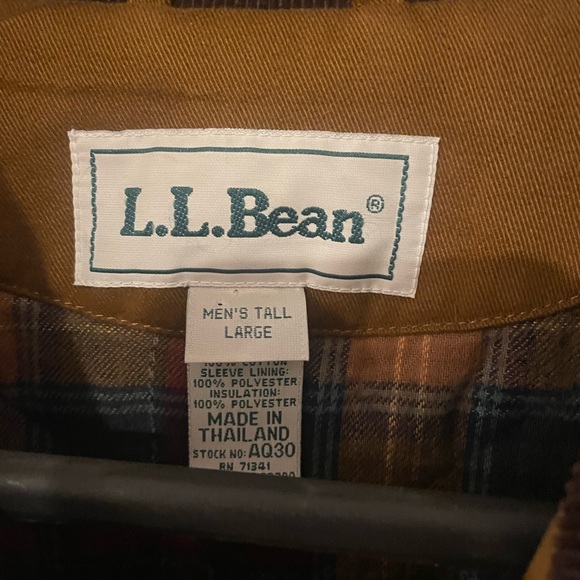 LL Bean Insulated Field Coat Large TALL - Picture 12 of 12